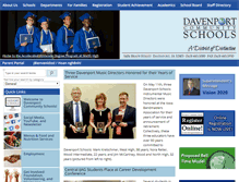 Tablet Screenshot of davenportschools.org